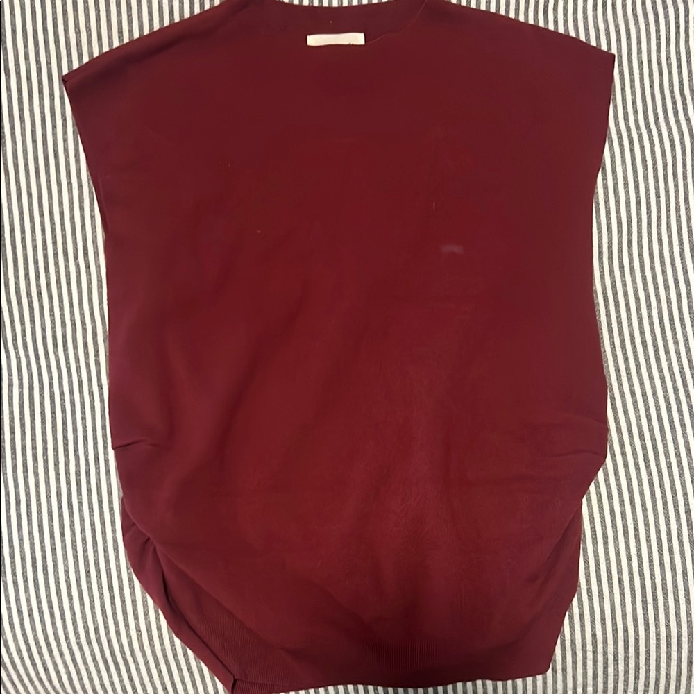Elegant Burgundy Sleeveless Top